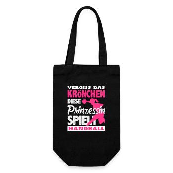 Handballspieler Handball Handballer Geschenke - Geschenkbeutel für Flaschen - Schwarz - Vorne
