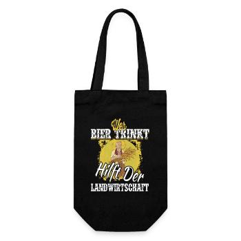 Quand la bière aide l’agriculture / Dire - Sac à bouteille - noir - Devant
