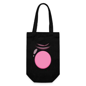 Pig Belly Lazy DIY Costume Funny Animal Halloween - Gift Bag for Bottles - black - Front
