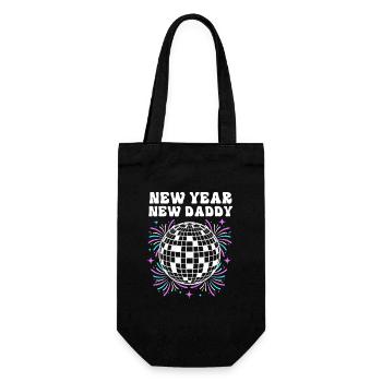 Gender Reveal New Year's Eve New Year New Year - Gift Bag for Bottles - black - Front