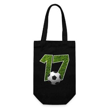 NO. 17 NUMBER 17 FOOTBALL 17TH BIRTHDAY - Gift Bag for Bottles - black - Front