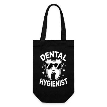 Dentist Saying Tooth Funny Dentist Gift - Gift Bag for Bottles - black - Front