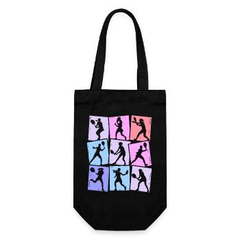 Tennis Joueur De Tennis Filles Enfants Femmes - Sac à bouteille - noir - Devant