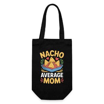Nacho Durchschnittliche Mama Lustig - Geschenkbeutel für Flaschen - Schwarz - Vorne