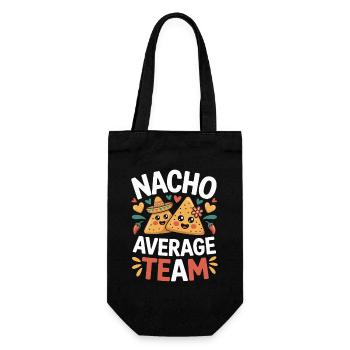 Nacho Average Team Humor - Gift Bag for Bottles - black - Front