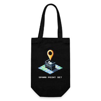 Spawn Point Set | Baby is here - Gift Bag for Bottles - black - Front