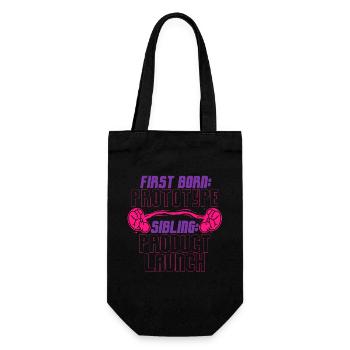 Premier-né Frère Sœur - Sac à bouteille - noir - Devant
