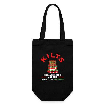 Schottenrock Schottland Ecosse Kilt - Sac à bouteille - noir - Devant