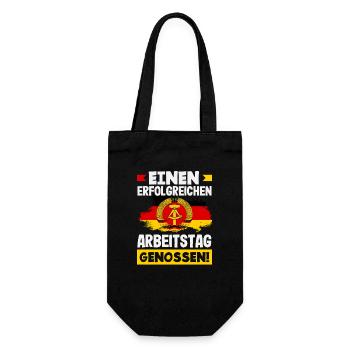Successful working day comrades Ossi Spruch GDR - Gift Bag for Bottles - black - Front