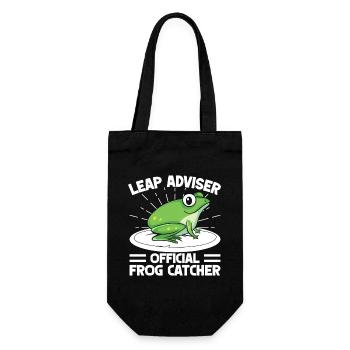 Frog Catcher Leap Adviser Frog - Geschenkbeutel für Flaschen - Schwarz - Vorne