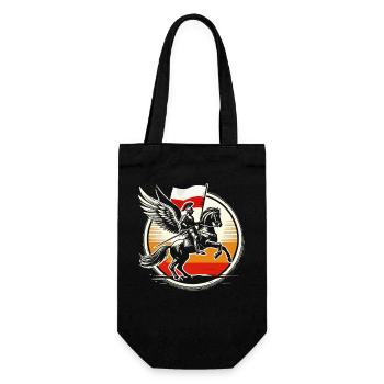 Winged Hussar Sunset Polish Warrior - Gift Bag for Bottles - black - Front