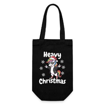 Heavy Christmas Unicorn Skirt - Gift Bag for Bottles - black - Front