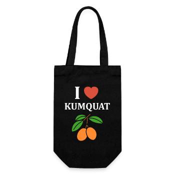 I like Kumquat and its orange fruits - Gift Bag for Bottles - black - Front