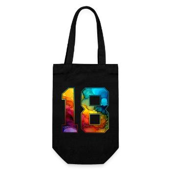 NON. 18 NUMÉRO 18 COLLÈGE 18E ANNIVERSAIRE - Sac à bouteille - noir - Devant