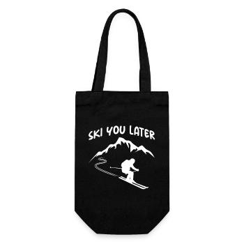Ski You Later Apres Ski Party Crew Snow Skiing Ski - Gift Bag for Bottles - black - Front