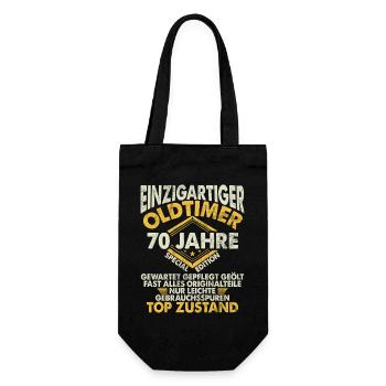 70 Years Unique Classic 70th Birthday - Gift Bag for Bottles - black - Front