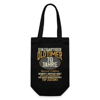 70 Years Unique Classic 70th Birthday - Gift Bag for Bottles - black - Front