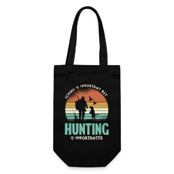 La chasse est importante - Sac à bouteille - noir - Devant