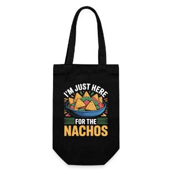 Tortilla Taco Mexikanisches Essen Nachos - Geschenkbeutel für Flaschen - Schwarz - Vorne