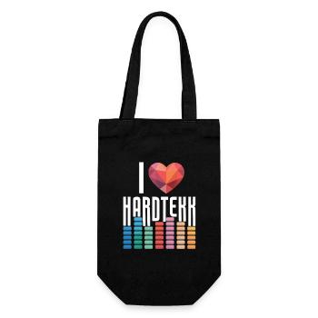 I Love Hardtekk Tekke East Germany - Gift Bag for Bottles - black - Front