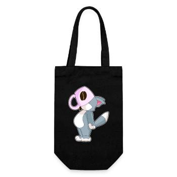 Cat Coffee Mug - Gift Bag for Bottles - black - Front