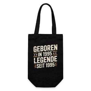 Geboren 1995 Legende Seit 1995 - Geschenkbeutel für Flaschen - Schwarz - Vorne