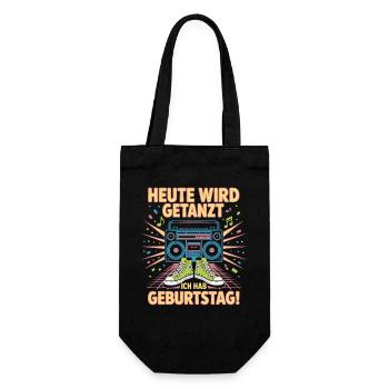 Birthday Beat Boombox Funk - Gift Bag for Bottles - black - Front