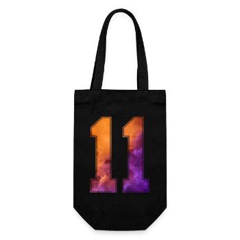 NR. 11 NUMMER 11 COLLEGE 11. GEBURTSTAG - Geschenkbeutel für Flaschen - Schwarz - Vorne