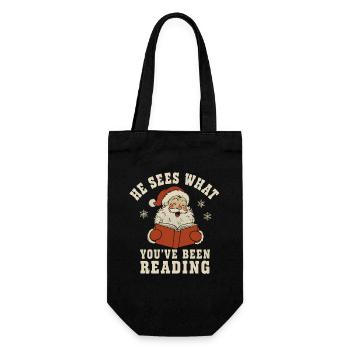 Il voit ce que vous avez lu Chemise - Sac à bouteille - noir - Devant