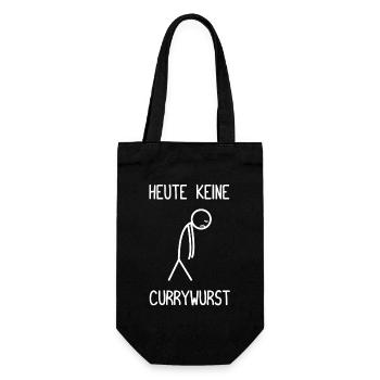 No currywurst today Ruhrpott Carpaccio Imbiss - Gift Bag for Bottles - black - Front