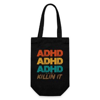 Empilement des couleurs de puissance TDAH - Sac à bouteille - noir - Devant
