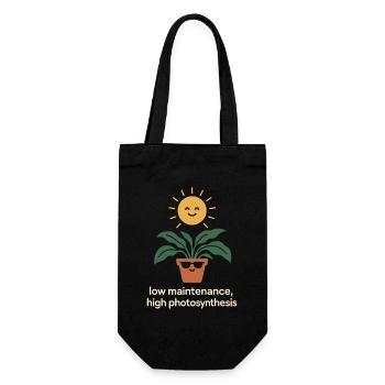 Lustiger Garten-humor, Pflanzenliebhaber, - Geschenkbeutel für Flaschen - Schwarz - Vorne