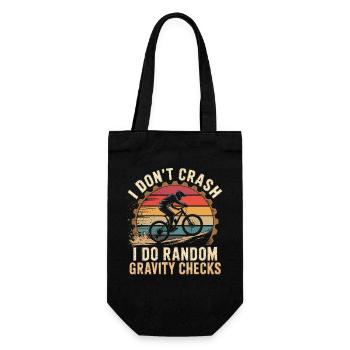 Ich crash nicht Gravity Checks - Geschenkbeutel für Flaschen - Schwarz - Vorne