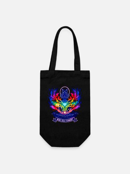 Mon âme ronronne - Yoga Chat Arc-en-ciel - Sac à bouteille - noir