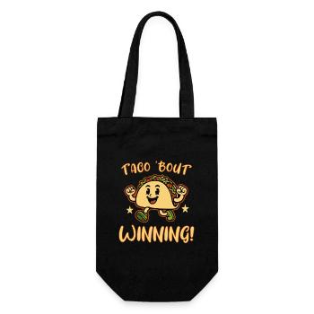 Taco Bout gewinnt - Geschenkbeutel für Flaschen - Schwarz - Vorne