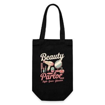 Vintage Beauty Werbung - Geschenkbeutel für Flaschen - Schwarz - Vorne