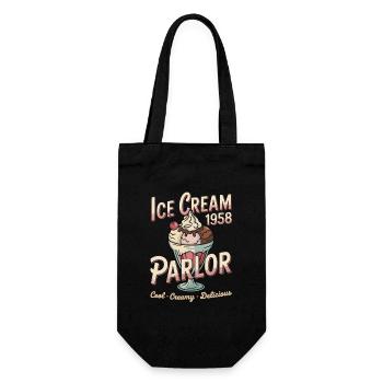 Vintage Eiscreme Werbung - Gift Bag for Bottles - black - Front