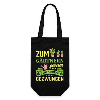 Garden Gardener Gardening Gardening Gardening Gardening - Gift Bag for Bottles - black - Front
