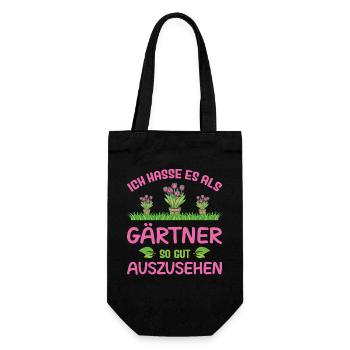 Garden Gardener Gardening Gardening Gardening Gardening - Gift Bag for Bottles - black - Front