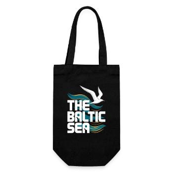 La mer Baltique Mouette Vagues Côte Mer - Sac à bouteille - noir - Devant
