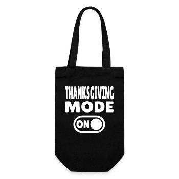 Thanksgiving Mode ON - Gift Bag for Bottles - black - Front