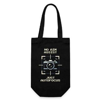 No Aim Assist | Autofocus only, photography - Gift Bag for Bottles - black - Front