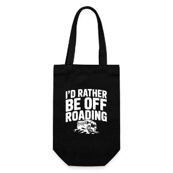 I’d Rather be Off Roading - Gift Bag for Bottles - black - Front