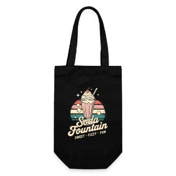 Vintage Soda Advertising - Gift Bag for Bottles - black - Front