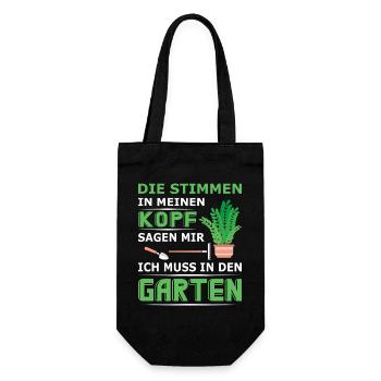 Garden Gardener Gardening Gardening Gardening Gardening - Gift Bag for Bottles - black - Front