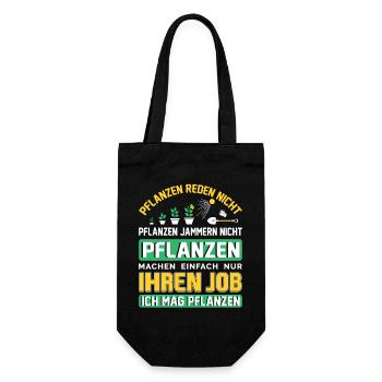 Garten Gärtner Gärtnern Gartenarbeit Gartenarbeit - Geschenkbeutel für Flaschen - Schwarz - Vorne