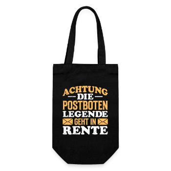 Postman ATTENTION POSTMAN LEGEND RETIRED - Gift Bag for Bottles - black - Front
