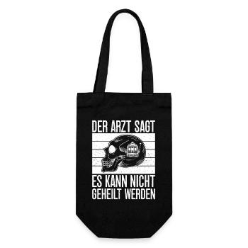 Casino Gambler It Can't Be Cured - Gift Bag for Bottles - black - Front