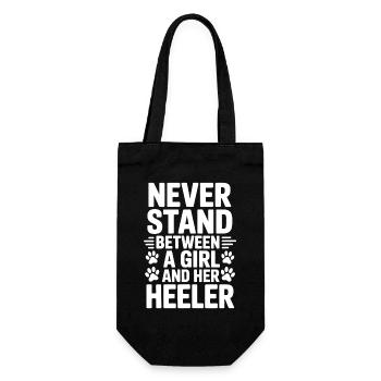 Chien de bétail australien Drôle Heeler Cadeau - Sac à bouteille - noir - Devant