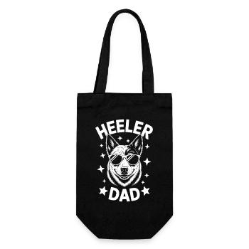 Chien de bétail australien Drôle Heeler Cadeau - Sac à bouteille - noir - Devant